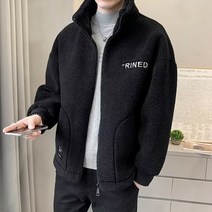 FANSYLI 남성 양털 자켓 겨울 도톰 램스울 뽀글이 점퍼 11C24