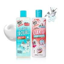 더티웍스 버블 거품 입욕제 500ml x 2, 버블 트러블&코코넛
