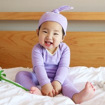 40수 마카롱 기본 레이어드 배앓이방지 봄 가을 겨울 무지 유아 아동 내복 아기 실내복
