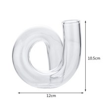 프리츠한센 이케바나 도자기 화병 항아리 유리 꽃병 명확한 캔들 홀더 웨딩 Centerpieces 홈 인테리어 테이블 촛대, [03] style 3