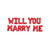 PW 메세지은박풍선세트(청혼WILLYOUMARRYME), 본상품선택