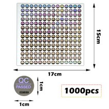 높은 보안 씰 탬퍼 QC pass 홀로그램 스티커 독특한 일련 번호 매기기, 1000pcs