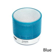 휴대용스피커 휴대용 블루투스 미니 무선 스피커 LED TF 카드 USB 서브 우퍼 MP3 음악 PC 휴대폰용, [03] Green