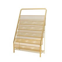 신문 잡지 꽂이 선반 책장 철제 매대 광고대 인포메이션, 대형 블랙