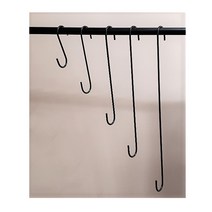 S자 스틸 고리 블랙 40cm 검정색 코팅 철재 S고리 상품, 본상품선택