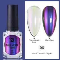 네일흡진기 BOZLIN-오로라 파우더 5ml 매직 크롬 리퀴드 미더스트 메탈릭 미러 효과 네일 젤 폴리쉬 래커, 05 Magic Chrome 06