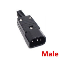 IEC320 C14 C15 AC PDU/UPS 유선 전원 콘센트 소켓 케이블 조립 설치 전기 패널 250V 10A, 남성