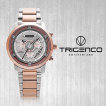 트리젠코 남성용 메탈시계 TG-5100-WRG