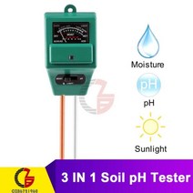 3 in 1 토양 PH 측정기 햇빛 테스터 정원 꽃 수분 센서 미터 산도 습도 모니터 감지기, CHINA, 3 in 1 type 2