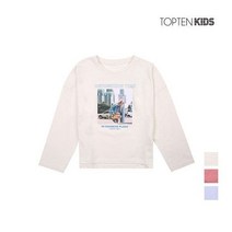 탑텐키즈 여아 엔자임 그래픽 긴팔 티셔츠_MKZ3TS2203