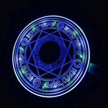 신비하고 독보적인 디자인의 듀얼 고속 충전 편리한 마법진 무선충전기 소, 2.브라운