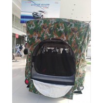 SUV 차박텐트 도킹 차량용텐트 그늘막, 큰 꽃 위장