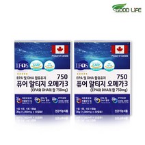 알티지형 오메가3 초임계 저온추출 세포보호 rTG 오메가쓰리 EPA DHA 소형 어류 비타민D 비타민E 불포화지방산 글리세롤 캡슐, 60캡슐