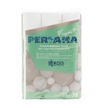뻬르따마 천연펄프 두루마리 화장지 3겹 27m, 15팩, 30롤