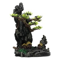 수족관 장식 인공 수지 산악 풍경 탱크 석재 가죽 아웃