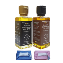 해담은 100%국산 아기참기름 유아참기름 아기들기름 이유식 유아식 100ml, 키즈 들기름 100ml