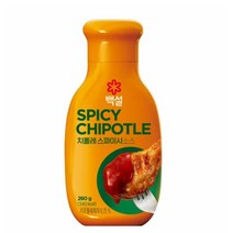 CJ더마켓 마약 소스 만들기 메뉴 개발 황금 레시피 백설 치폴레 스파이시 소스 양념 만능 비빔 국물요리 볶음 요리 국수 260G, 3개