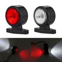LED 사이드 마커 조명 12V/24V 자동차 외부 조명 경고 테일 라이트 자동 트레일러 트럭 트럭 램프, 한개옵션0, 한개옵션0