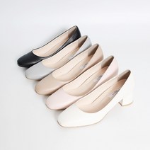 코지 프리미엄 양가죽 미들힐 기본 5cm 펌프스