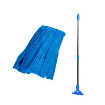 크린굿즈 경편마포걸레(파랑) + 2단 스텐마포대, 1개