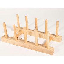 페어프렌즈 접시거치대 원목미니접시꽂이 원목접시꽂이, 우드색