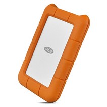 LaCie 러그 USB-C 5TB 외장 하드 드라이브 휴대용 HDD USB 3.0 Mac PC 컴퓨터 데스크톱 워크스테이션 노트북용 낙하 충격 먼지 비에 강한 셔틀 드라이브 (ST, Solid State Drive, 2TB