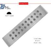 보석 세공 야스리 공구 도구 수공구 연마 금속 조각 반지 금 은 줄 측정 tungsten carbide wire drawplate for jewelry making round, hr5.1-7.0