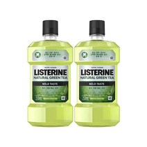 리스테린 내추럴 그린티 마일드 구강청결제, 250ml, 2개
