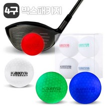 [KAXIYA] 카시야 발광 LED 골프공 4구 박스패키지, 상세설명 참조, 단품