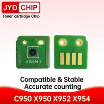 Lexmark 토너 카트리지 칩 리셋 X950 드럼 칩 C-950 C950X2KG 용, 02 10pcs drum chip