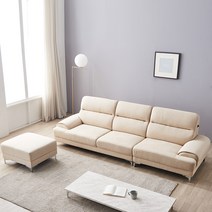 이노센트 순수 아쿠아텍스 패브릭 4인용소파+스툴 i102590, 오트밀