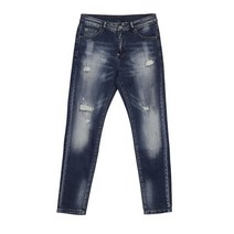 [이카룩] 남성 얇은 슬림핏 캐주얼 디스트로이드 청바지 AJN168