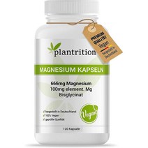 독일직구 식물 소모 마그네슘 캡슐 100mg 원소 글리신산 캡슐 1캡슐 비글리신산 마그네슘 120 비건 캡슐, 수량, 상세참조