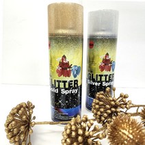 금 은 반짝이스프레이 1개 무료배송/2칼라 선택/200ml /작품마무리/생화꽃다발/대량구매가능, 은스프레이