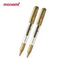 모나미 네임펜 M 골드 금색 굵은글씨 낱개, 1개, 단일옵션