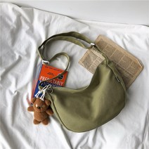 하라주쿠 ulzzang 캔버스 가방 숄더백 학생들의 2021 새로운 일본 복고풍 바람 대각선 가방 여성 한국어 버전
