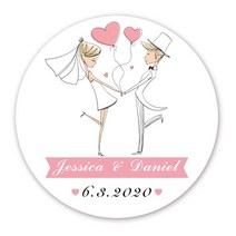 프로포즈 촛불이벤트용품웨딩 스티커 맞춤형 결혼식 호의, 08 W008_05 7CM-116 Pieces