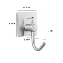 크레인후크 드릴링 코트 가방없이 강한 자체 접착 벽걸이 가지 스타일 욕실 문 주방 수건 후크 홈 액세서리, 11 11