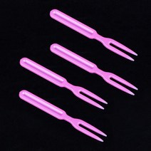 [TS] 과일 닭강정 푸드트럭 일회용품 핑크 두날 칼라포크 1박스 10000개, [TS] 두날칼라포크 핑크 1박스 10000개