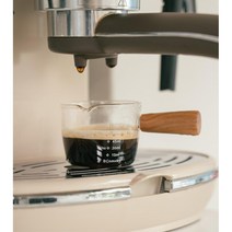 눈금 비커모양 우드 손잡이 에스프레소 샷잔 샷컵, 75ml