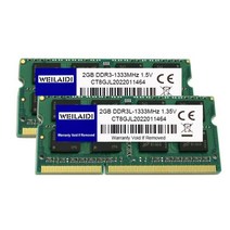노트북 램 메모리 컴퓨터메모리카드 Weilaidi-노트북 메모리 SO Dimm PC3 10600S DDR3L 1333HMZ 2GB 노트, 15 1X4GB 1600 1.5V