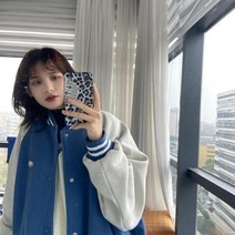 야구점퍼 항공점퍼 여성 남자 봄 여성용 플러스 사이즈 양털 안감 두꺼운 야구 유니폼 코트 가을 겨울 자