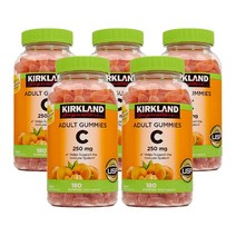 커클랜드 [5개 SET] 성인 비타민C 250mg 180정 (구미) Kirkland Adult Gummies Vitamin C (180 Gummies), 1개