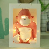 몽클 쿠션 털솜 금강오랑우탄 대전 고질라 난감 오랑우탄인형, C01-30cm, T02-주황색 보수 킹콩꼬치등토트팩