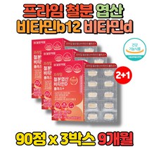약국 아이 키즈 초등학생 중학생 고3 수험생 청소년 20대 30대 40대 남자 남성 노인 철분제 엽산 비타민d 비타민B12 구리 철분보충, 3박스