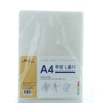 에코청운 L자 홀더 파일 A4, 투명, 5세트