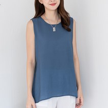 여름 여성 인견 나시 블라우스 빅사이즈 티