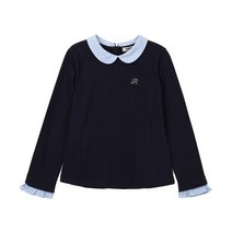레노마 키즈 여아스트라이프 카라 티셔츠 네이비 R2211T176 11