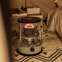 야외캠핑 미니 등유 히터 스토브 동계캠핑 휴대용히터, 수동 오일 펌프