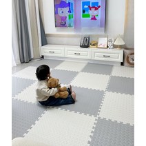 퍼즐매트 두꺼운 놀이방 층간소음 쿠션, 01. 30×30×1.0cm(40매), 10. 오렌지 회미